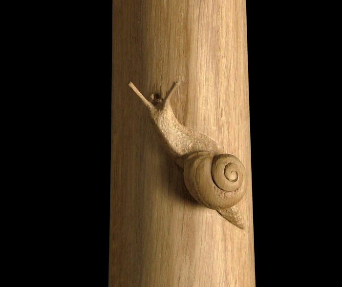 Snail Newel - detail.