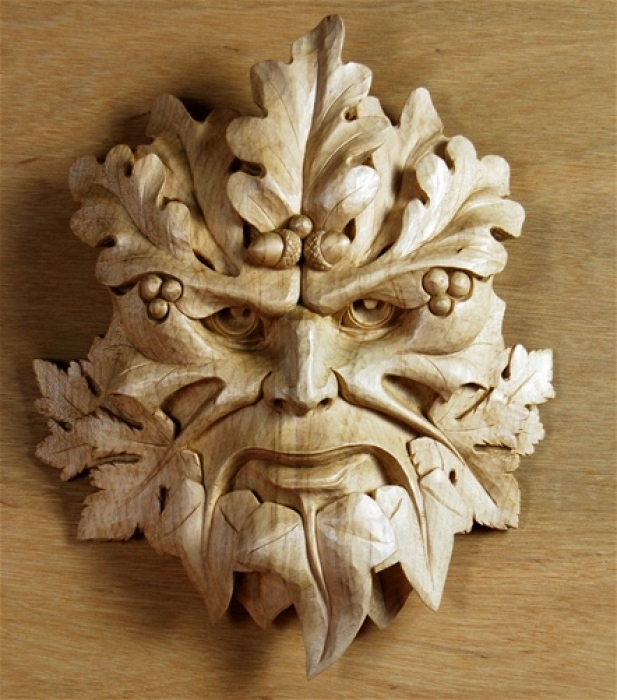 Gatehampton Green Man Sycamore 14in