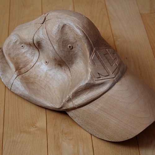 Baseball Cap. Basswood. Life size