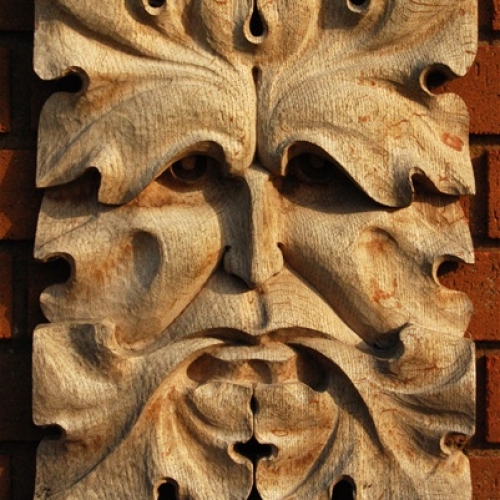 Green Man of Ewyas Oak H 15in