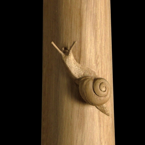 Snail Newel - detail.