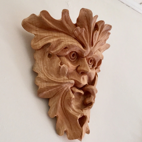 Cumberworth Green Man - side view