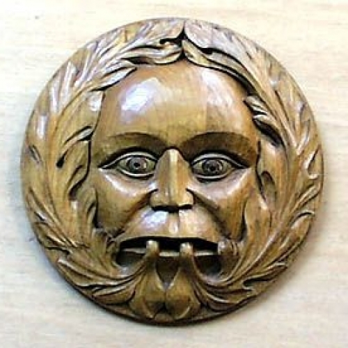 Ludlow Green Man Oak 9in 230mm diameter